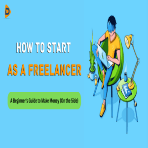 displays the text how to start as freelancer