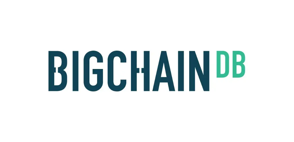 Logo of BIGCHAIN DB. Platform of Blockchain app development